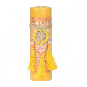 Strength Dreamcatcher Pillar Candle