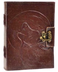 Wolf Moon Leather 7 Inch Journal with Latch